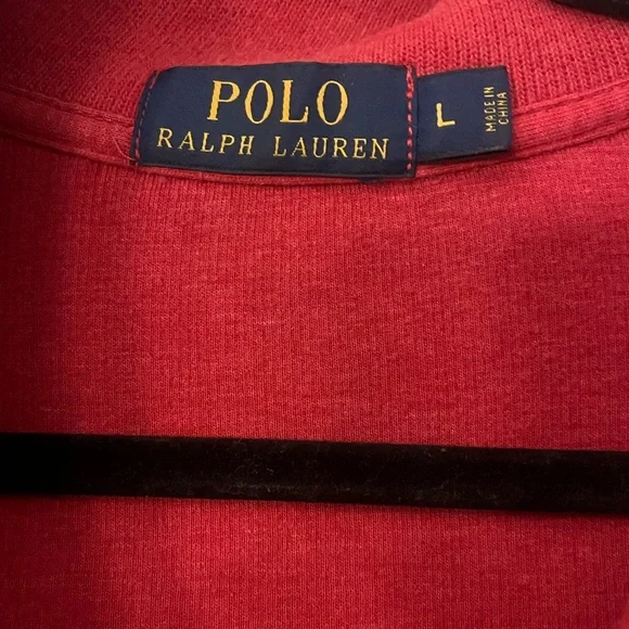Polo by Ralph Lauren Men's Zip-Up Red Sweater - Picture 3 of 3